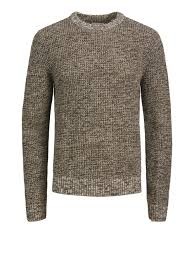 jjliam knit crew neck  crockery Jack Jones